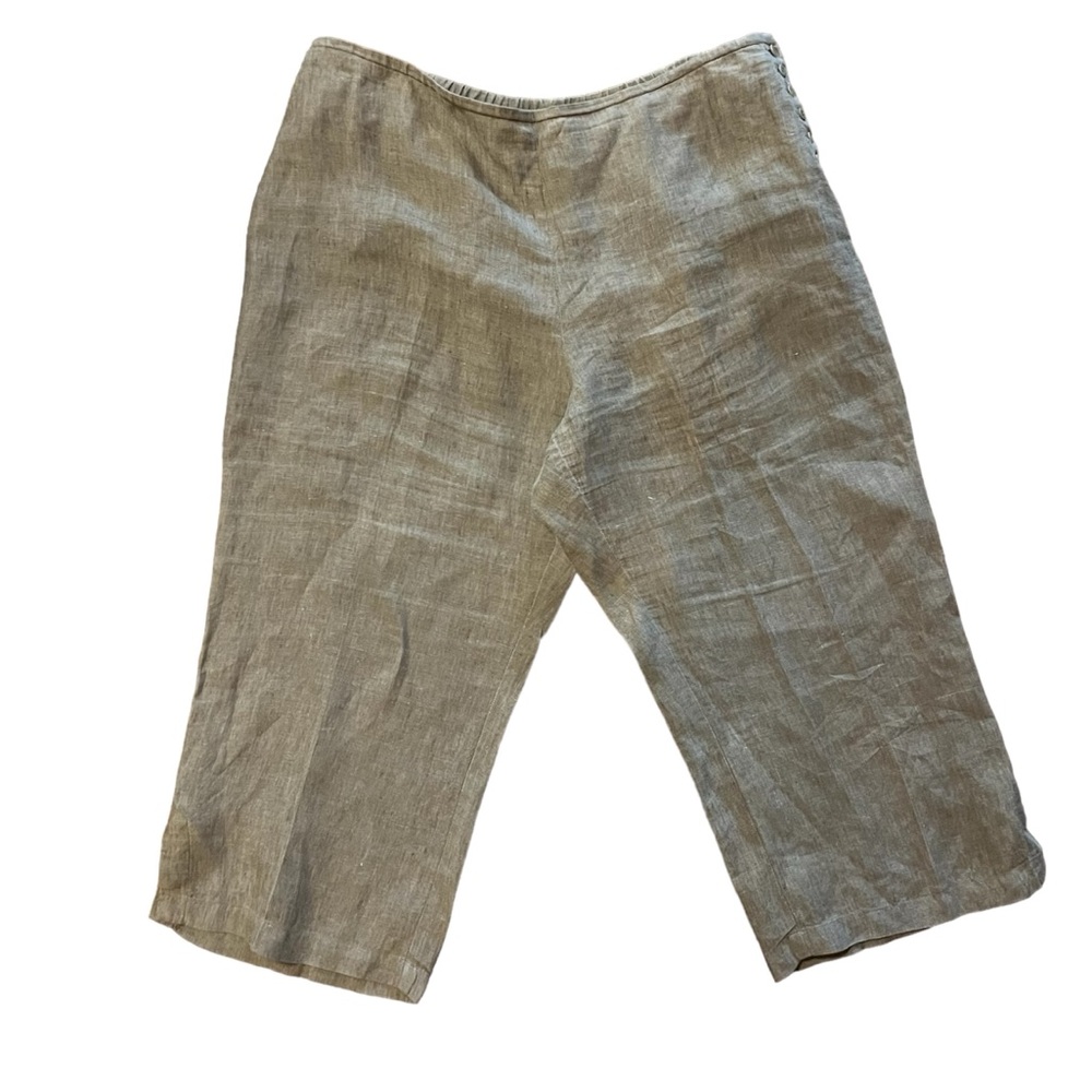 J. Jill Linen Wide leg Capri Pant